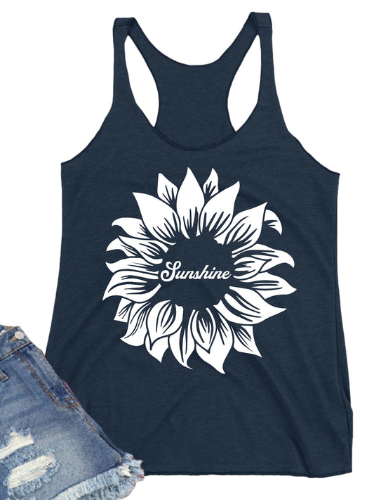 Sunflower Racerback Tank Top